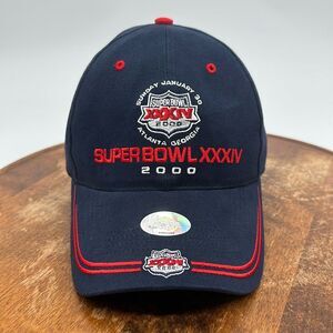 Twins Enterprises NFL Hat Superbowl XXXIV (34) 2000 Blue Red Baseball Cap